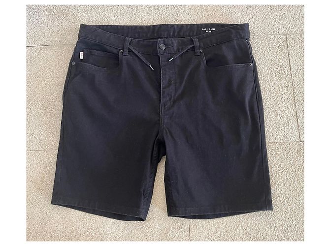 Autre Marque Jeans Bermuda neri Element in cotone elastan W36 Nuovo Nero - vista 2