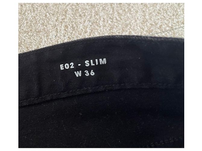 Autre Marque Jeans Bermuda neri Element in cotone elastan W36 Nuovo Nero - vista 5