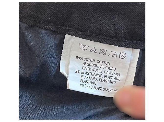 Autre Marque Jeans Bermuda neri Element in cotone elastan W36 Nuovo Nero - vista 6