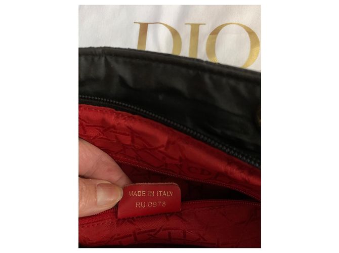 Borsa a mano Lady Dior Dior in tela cannage nera Nero - vista 3