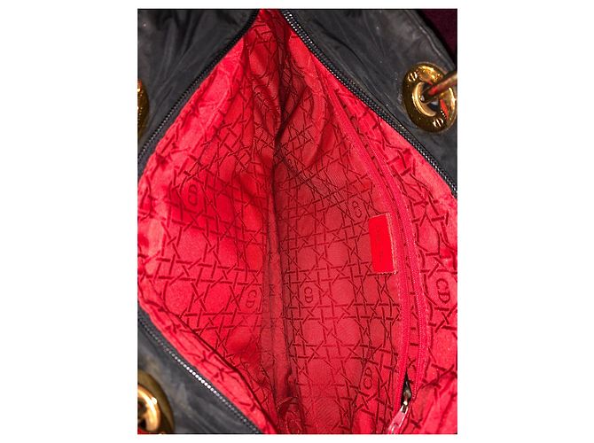 Borsa a mano Lady Dior Dior in tela cannage nera Nero - vista 7