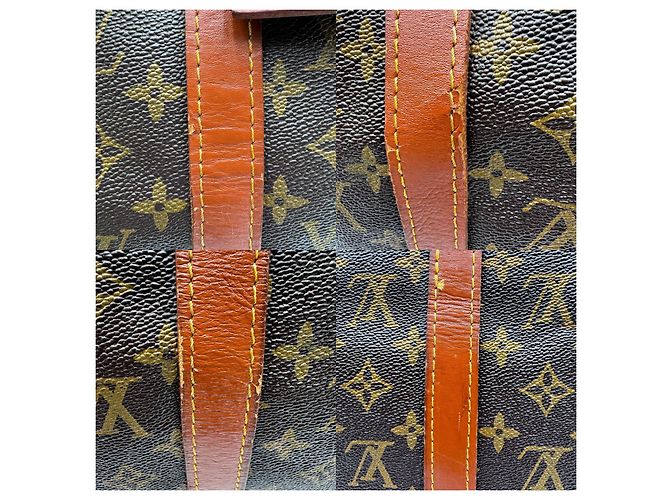 Borsa Keepall Boston Monogram Louis Vuitton Marrone - vista 10
