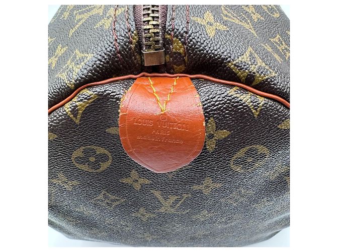 Borsa Keepall Boston Monogram Louis Vuitton Marrone - vista 6