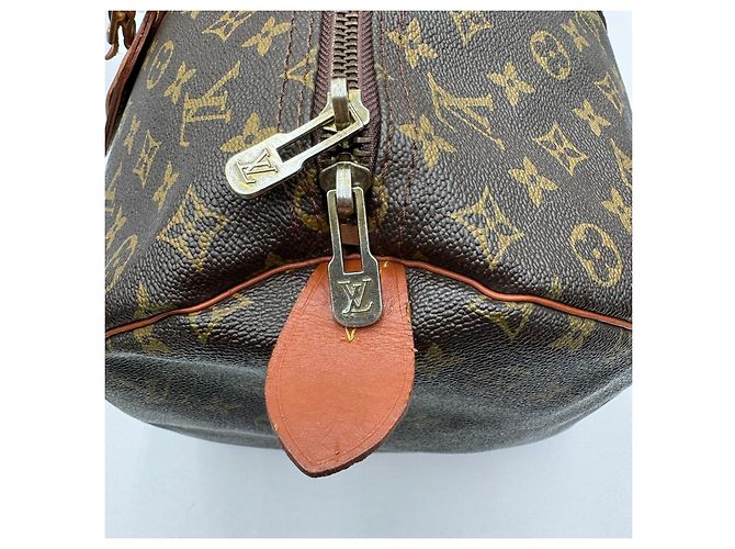 Borsa Keepall Boston Monogram Louis Vuitton Marrone - vista 7