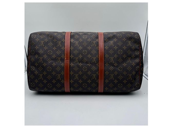 Borsa Keepall Boston Monogram Louis Vuitton Marrone - vista 8