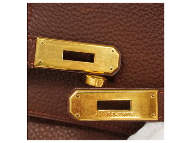 Hermès Borsa Hermes Birkin 40 in Rouge H Rosso - vista 15