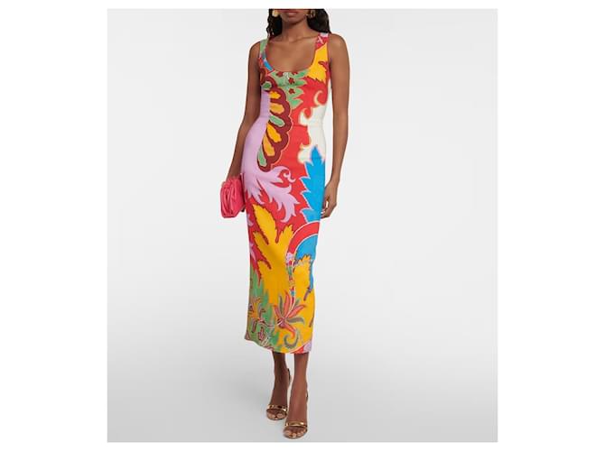 Vestido midi Etro de algodón rojo Roja - vista 2