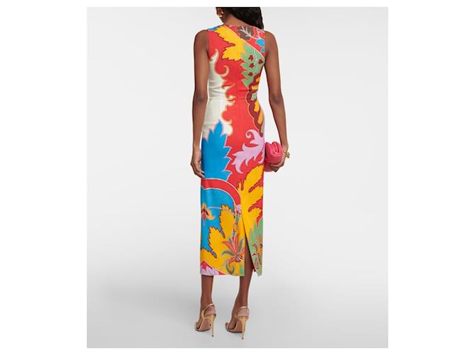 Vestido midi Etro de algodón rojo Roja - vista 3