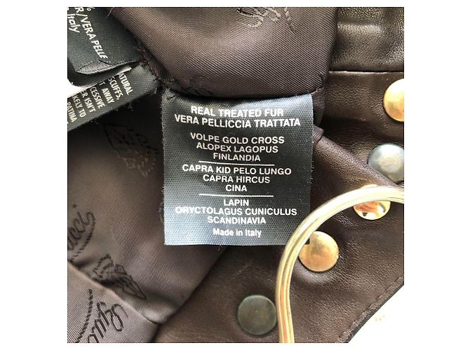 Gucci x Tom Ford Brown Leather Stud Crop Jacket - view 9