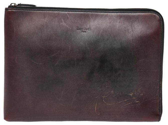 Berluti Clutch Bag aus braunem Leder Auth bs16872 - Ansicht 13