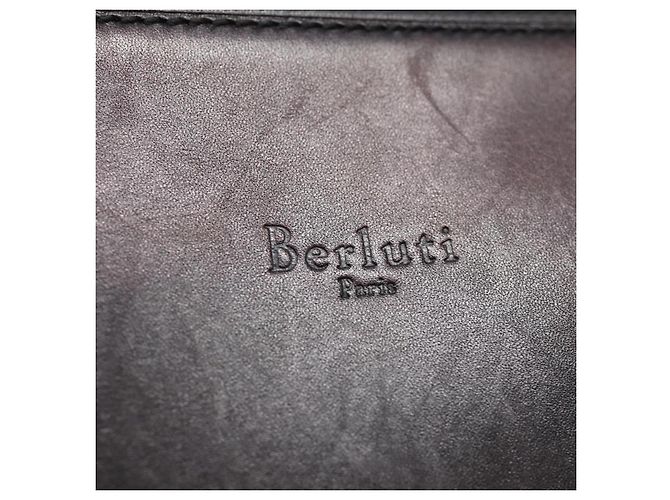 Berluti Clutch Bag aus braunem Leder Auth bs16872 - Ansicht 8