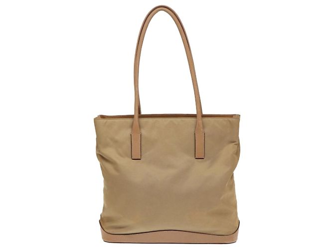 PRADA Tote Bag Nylon Beige Auth bs16845 - Ansicht 13