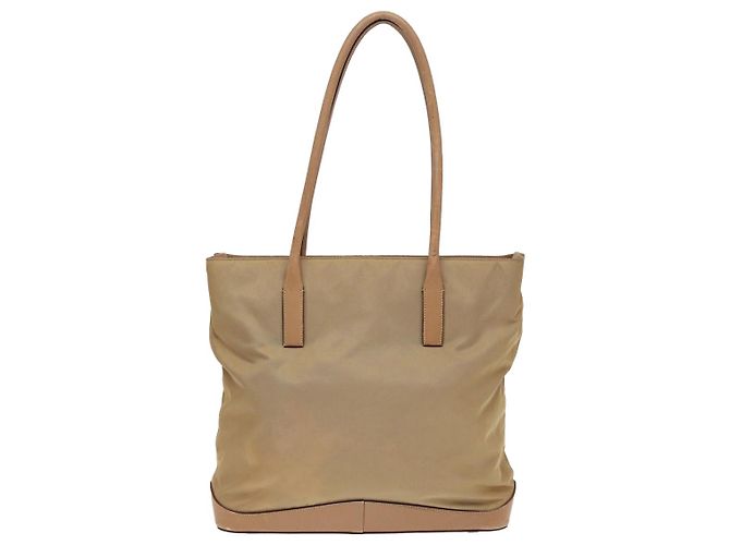 PRADA Tote Bag Nylon Beige Auth bs16845 - Ansicht 2