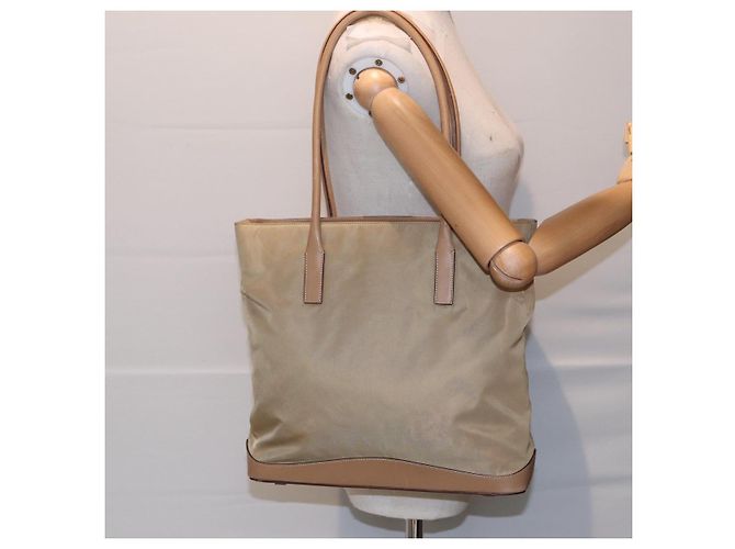 PRADA Tote Bag Nylon Beige Auth bs16845 - Ansicht 23