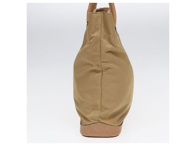PRADA Tote Bag Nylon Beige Auth bs16845 - Ansicht 3