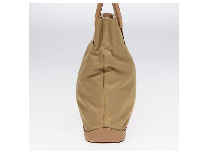 PRADA Tote Bag Nylon Beige Auth bs16845 - Ansicht 4