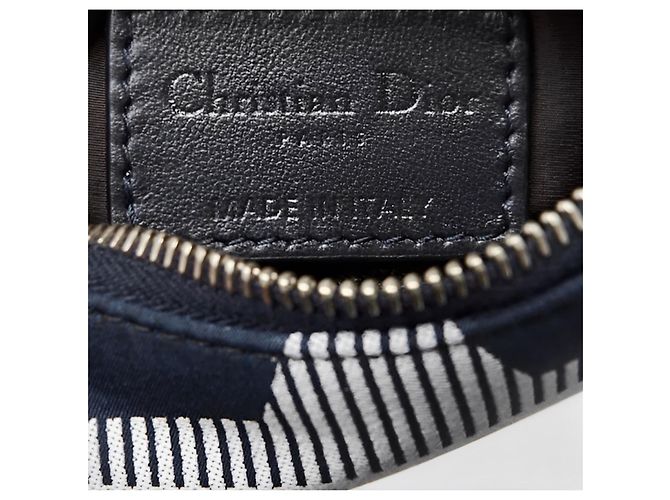 Borsa da viaggio Dior DiorAlps blu in corda - vista 5