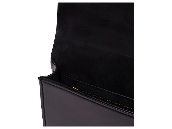 Borsa a tracolla Valentino Garavani Vlogo pelle nera Nero - vista 5