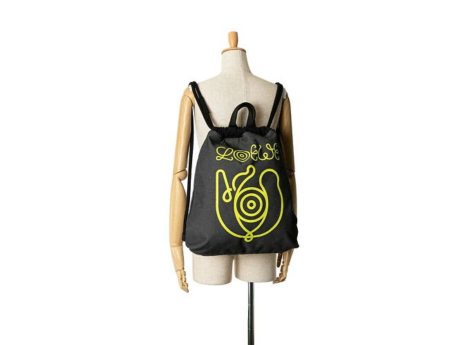 Borsa a corda Loewe Anagram Marrone Nero - vista 10