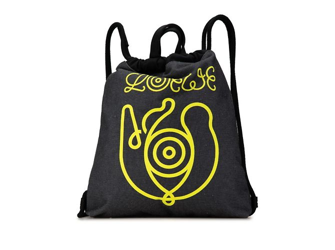 Borsa a corda Loewe Anagram Marrone Nero - vista 2