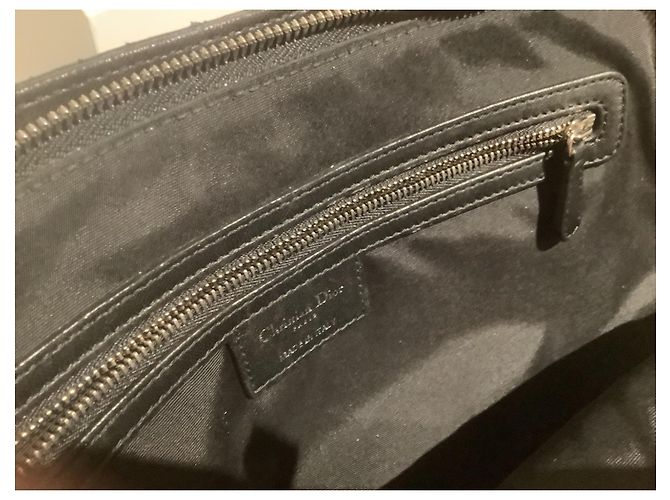 Borsa Christian Dior Soft Shopping in pelle nera Nero - vista 4