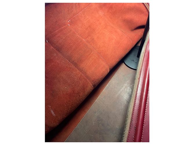 Hermès Leather Briefcase Dark Red - view 11