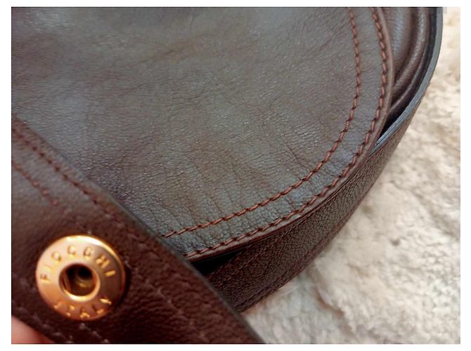 Bolsa de ombro Céline em couro marrom - vista 7