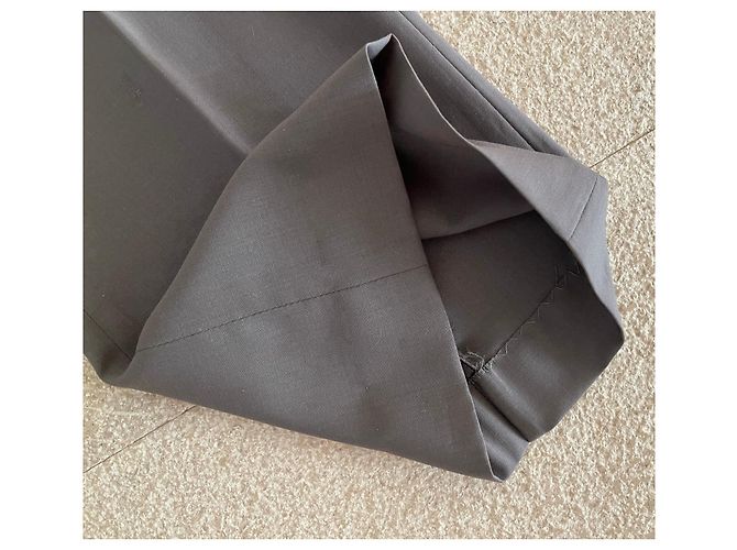 Taupe Hose Irene Van Ryb 100% Wolle Gr. 36 - Ansicht 11