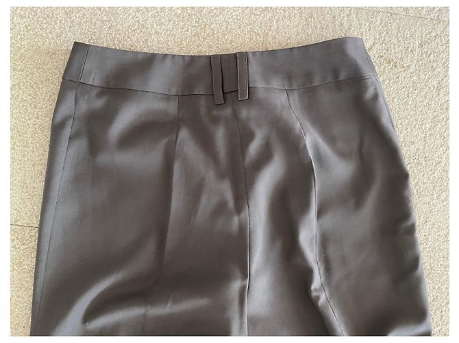 Taupe Hose Irene Van Ryb 100% Wolle Gr. 36 - Ansicht 13