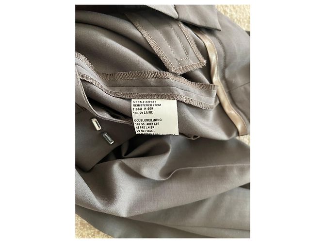 Taupe Hose Irene Van Ryb 100% Wolle Gr. 36 - Ansicht 8