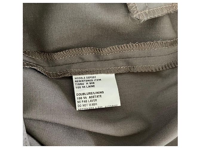 Taupe Hose Irene Van Ryb 100% Wolle Gr. 36 - Ansicht 9