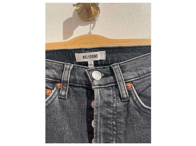 Jeans RE/DONE T.US 23 Cotone Nero - vista 5