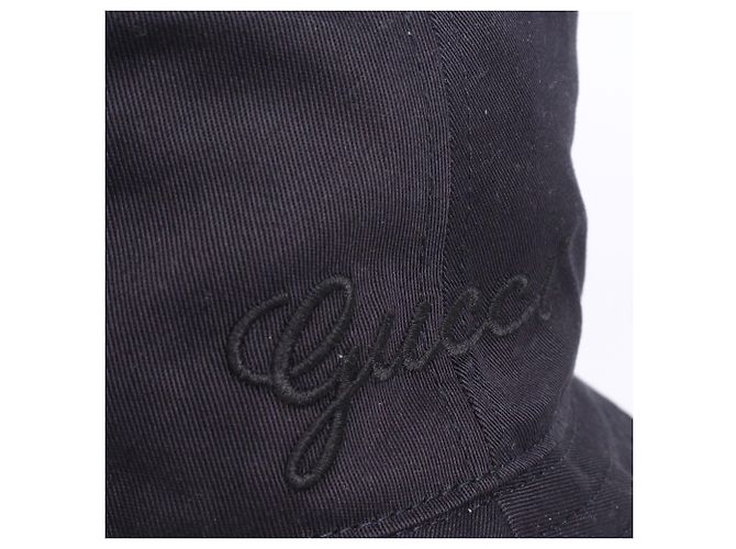 GUCCI - Cappello in cotone nero Gucci (M) Blu navy - vista 3