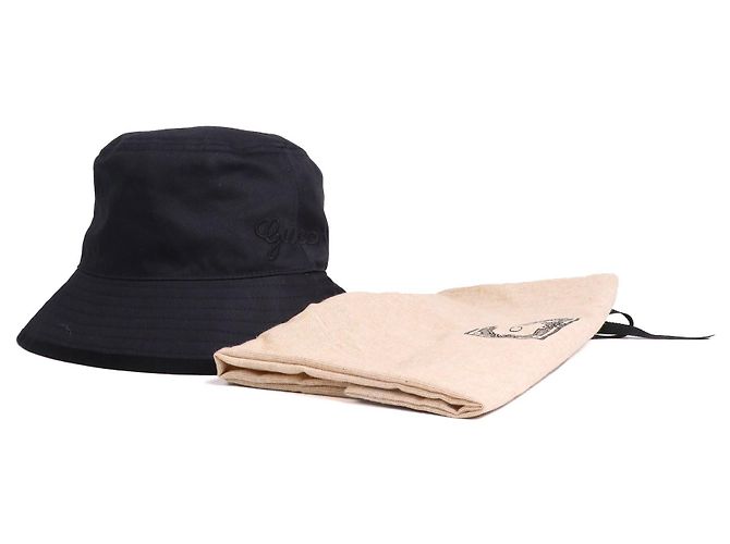 GUCCI - Cappello in cotone nero Gucci (M) Blu navy - vista 6