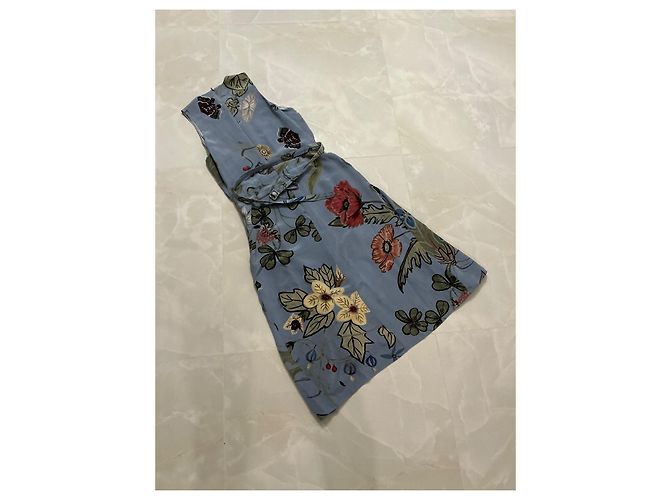 Gucci Kleid aus blauer Seide - Ansicht 3