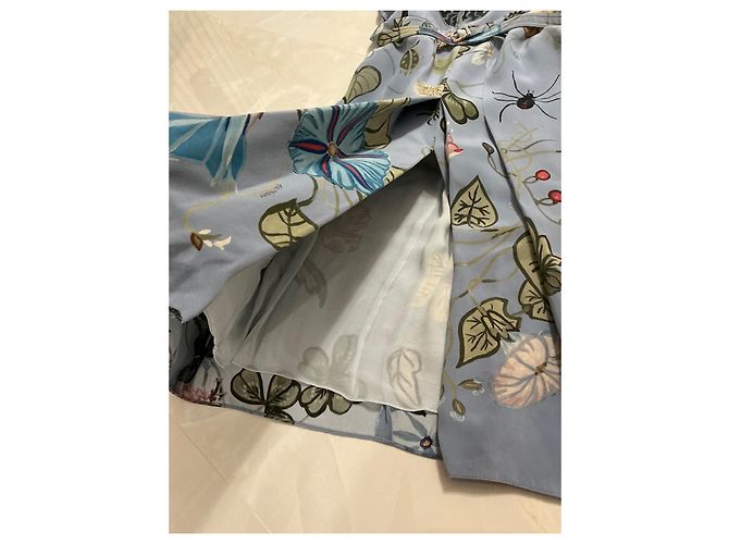 Gucci Kleid aus blauer Seide - Ansicht 4
