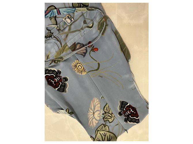 Gucci Kleid aus blauer Seide - Ansicht 5