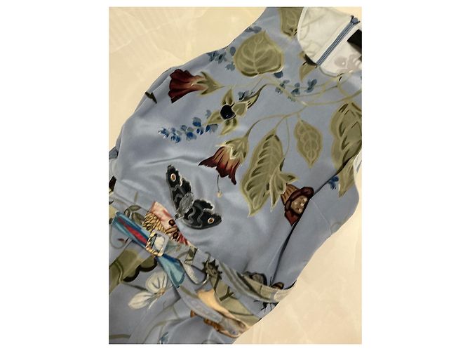 Gucci Kleid aus blauer Seide - Ansicht 7