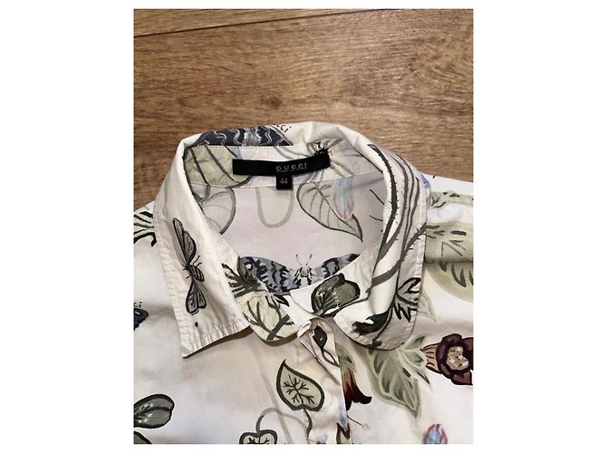 Gucci Seidentop in Weiß - Ansicht 3