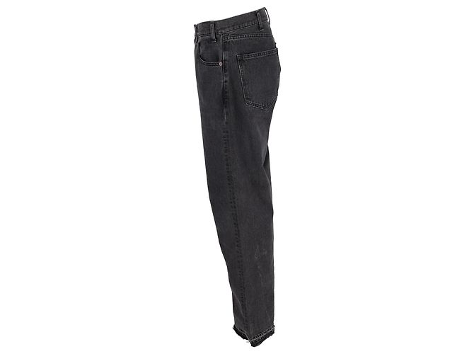 Céline Celine Wesley gerade Jeans aus schwarzer Baumwolle - Ansicht 2