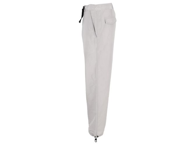 Dior Buckled Cargo Pants with Drawstring Hem in Grey Cotton - view 2