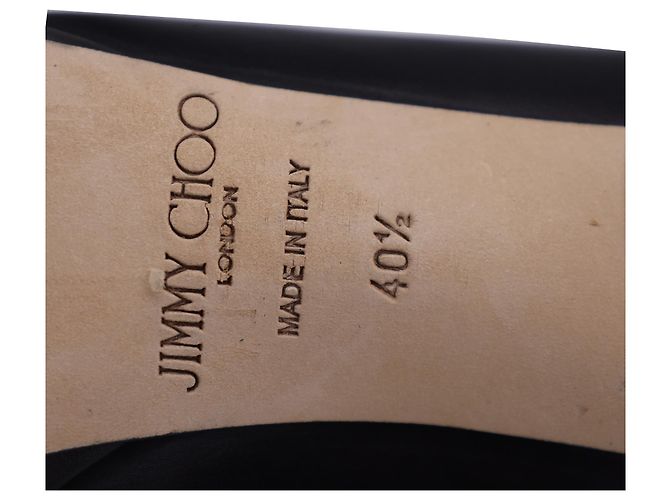 Botines de plataforma Jimmy Choo Lindsey 100 en cuero negro - vista 6