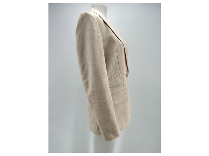 Stella Mc Cartney Stella McCartney Jacken T.FR 40 Viskose Beige - Ansicht 3