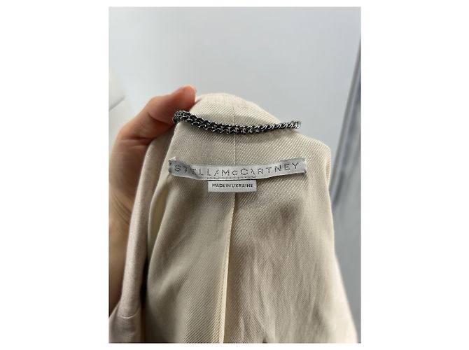 Stella Mc Cartney Stella McCartney Jacken T.FR 40 Viskose Beige - Ansicht 7