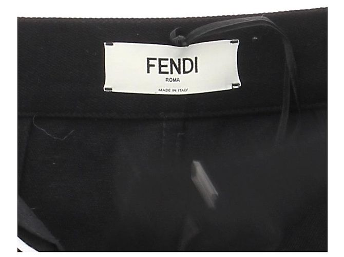 Faldas Fendi T.IT 34 Algodón Negro - vista 5