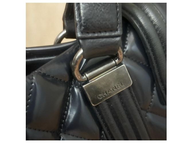Borsa da shopping Boy CHANEL Blu navy - vista 10