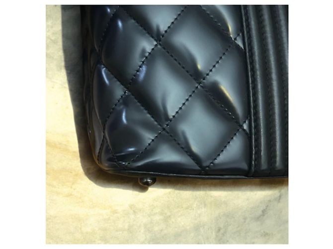 Borsa da shopping Boy CHANEL Blu navy - vista 17