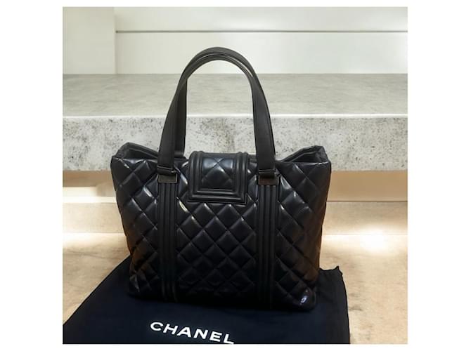 Borsa da shopping Boy CHANEL Blu navy - vista 6