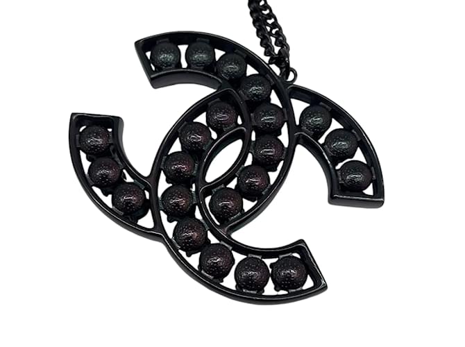 Collana di strass Chanel Nero - vista 2