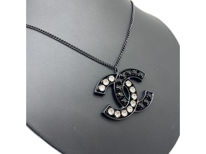Collana di strass Chanel Nero - vista 4